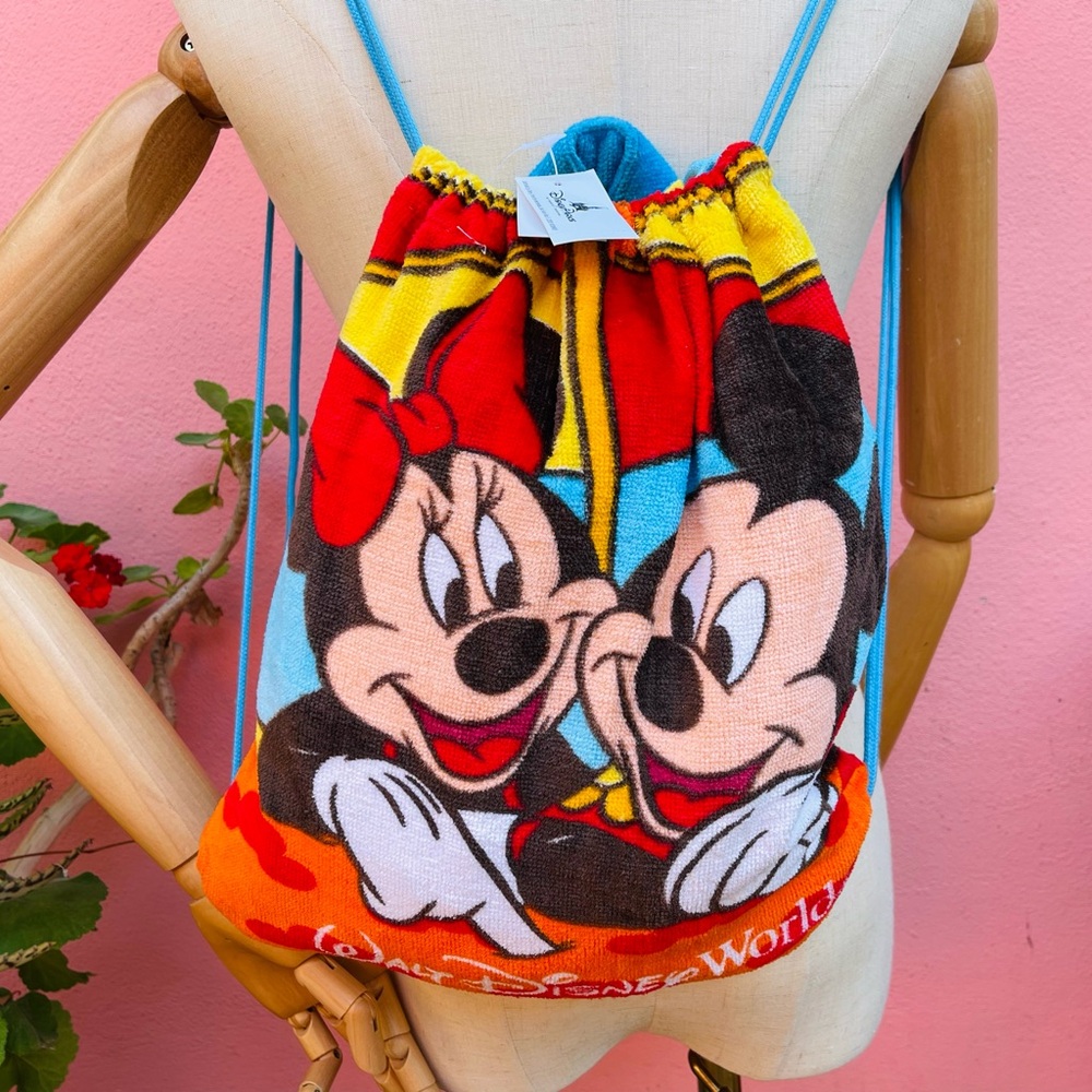 New vintage Walt Disney World Towel Backpack